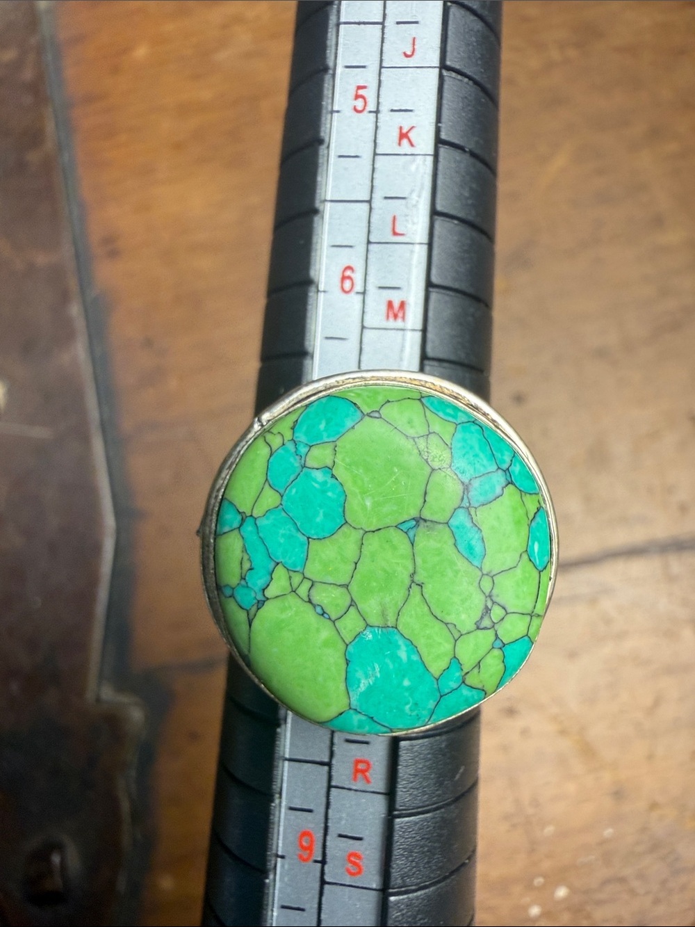 Green Turquoise 925 Sterling Silver Ring